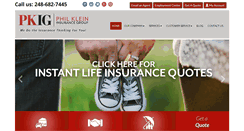 Desktop Screenshot of philkleininsurance.com